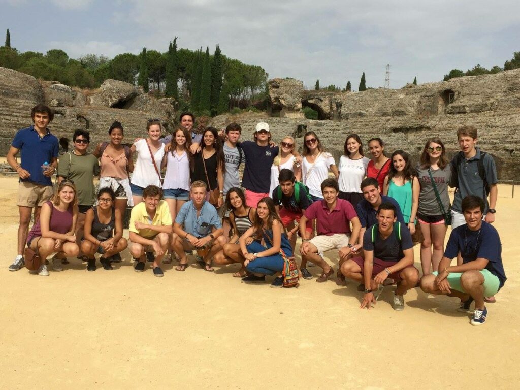 Group of International Study Abroad Students on a High School Trip with Alandis Travel