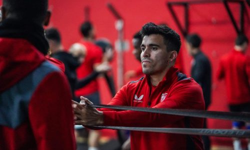 Soccer Player Training at Sevilla FC facilities